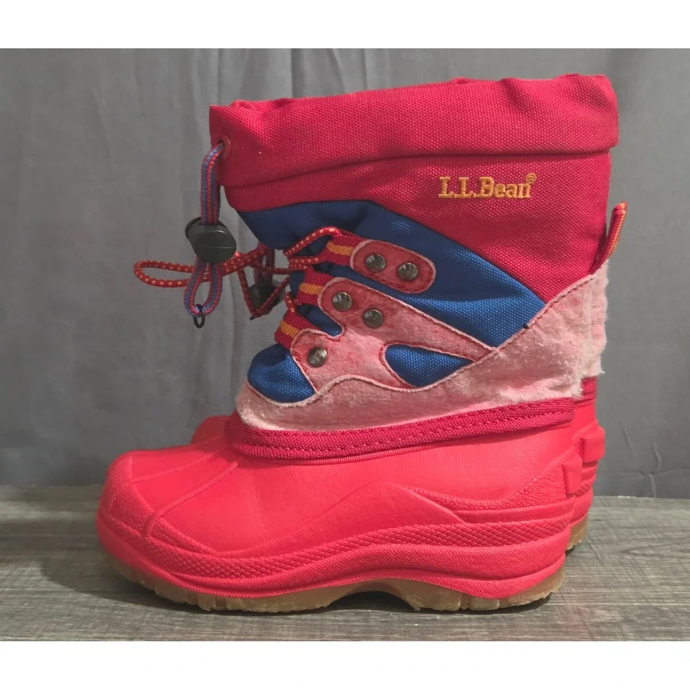 L.L. Bean Snow Boots Toddler Youth Size 8 Red